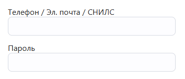 Форма входа